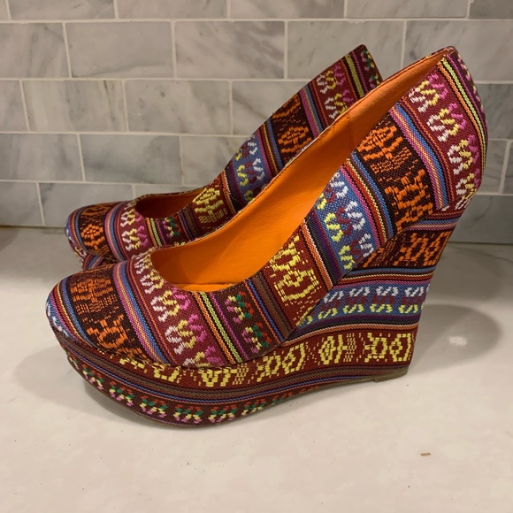 Crazy color wedges! Super comfy! - Picture 3 of 3